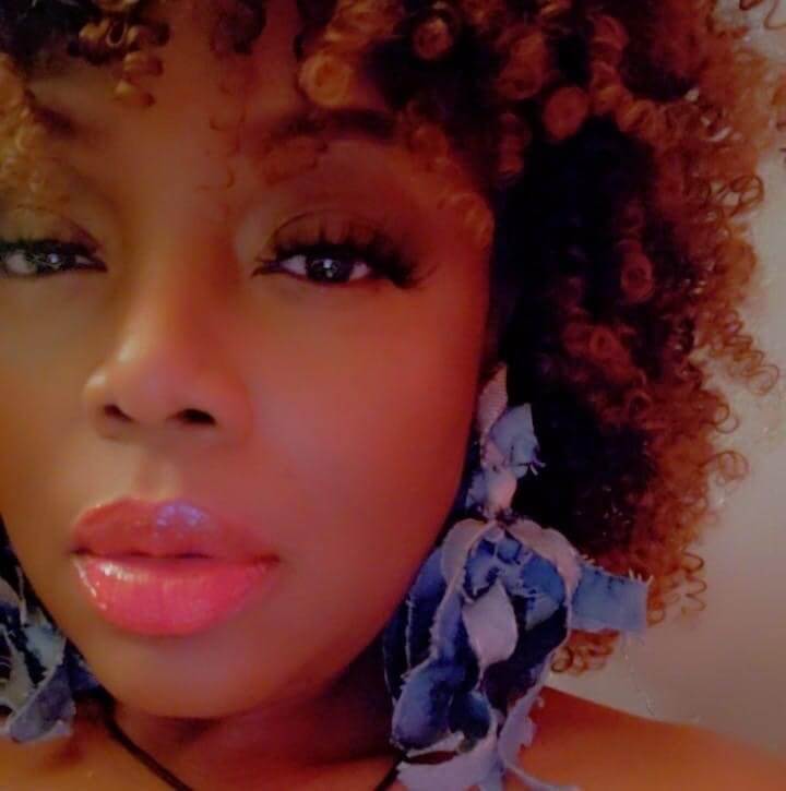 BLU HOOP EARRINGS 